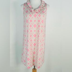 Crown & Ivy Large Sleeveless Dress Pink and Lime Green Southern Style